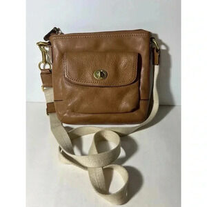 Brown Leather Crossbody Bag